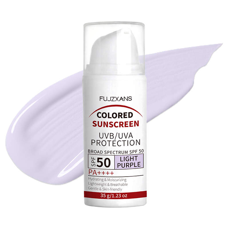 Spf 50 Waterproof Sunscreen - Jasnofioletowy krem z filtrem SPF 50