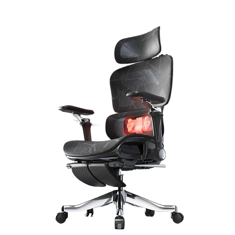 Massage - Ergonomiczne krzesło biurowe z masażem, podgrzewaniem