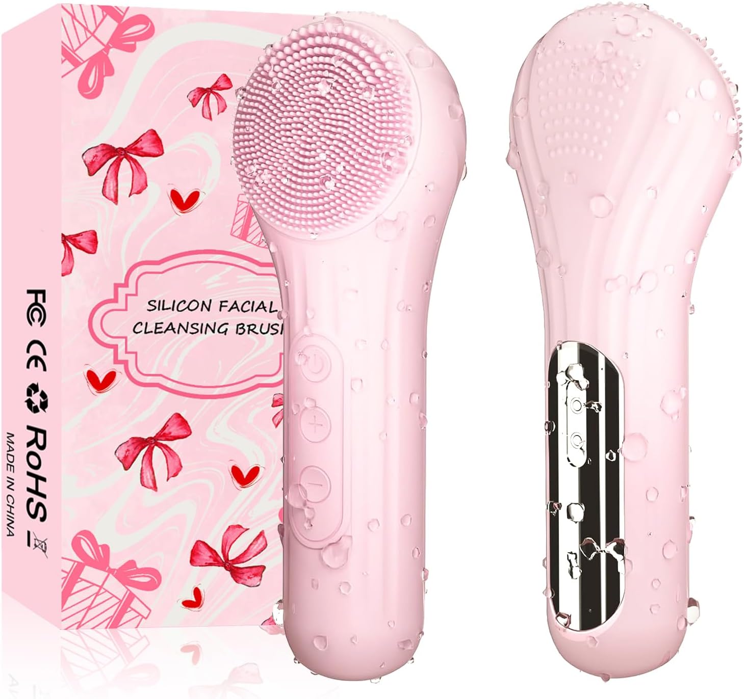 Silicone Face Scrubber Electric - Silikonowy peeling do twarzy, wodoodporna elektryczna