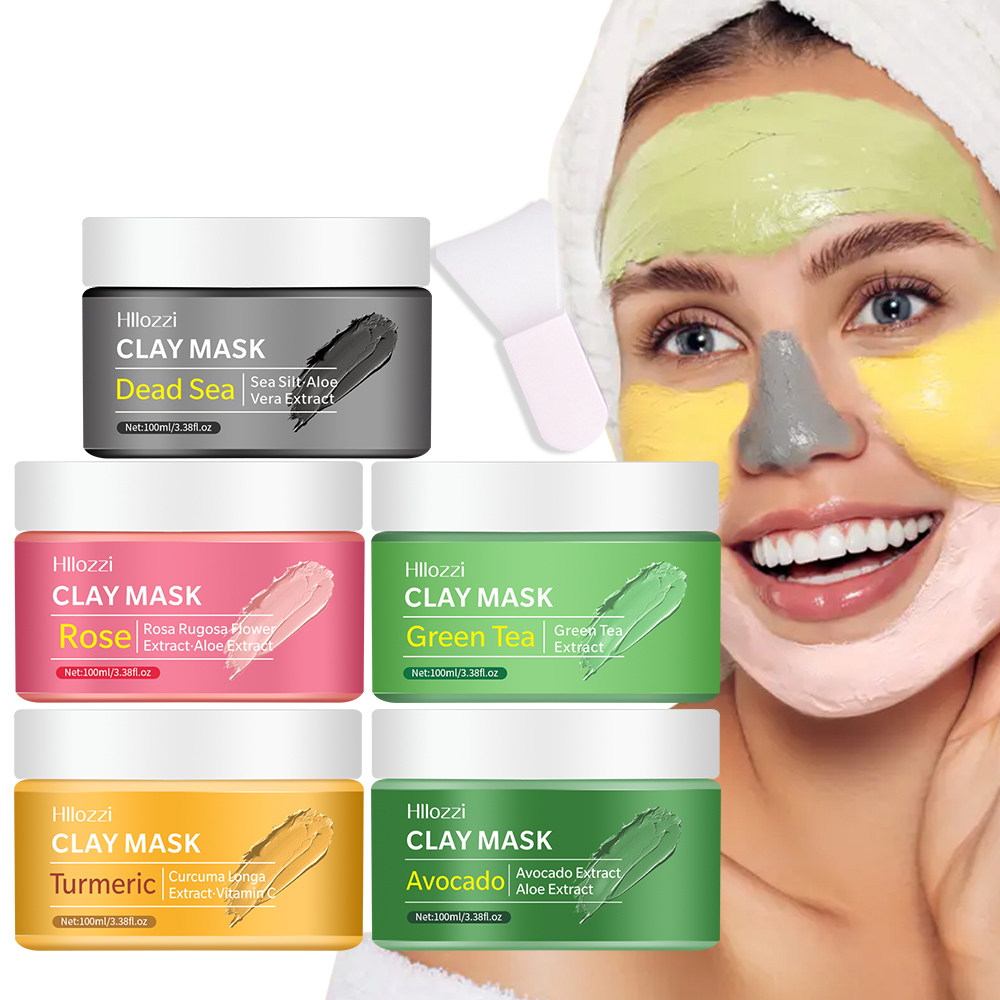 Green Tea Cleansing Clay Mask - 100ml różowa maska ​​czyszcząca do twarzy