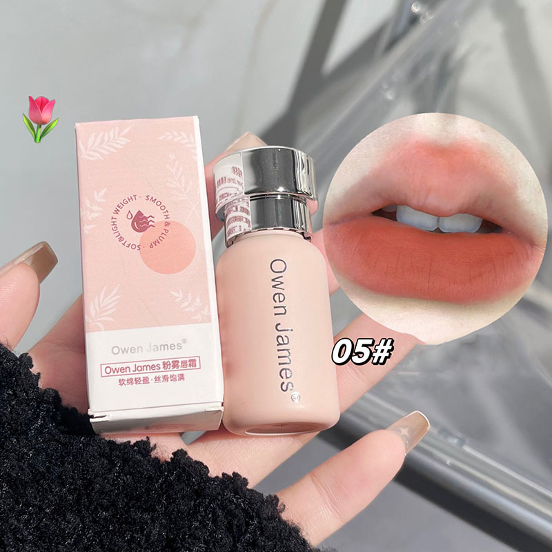Matte Velvet Lip Tint Long Lasting - Mała butelka różowej mgiełki do ust,