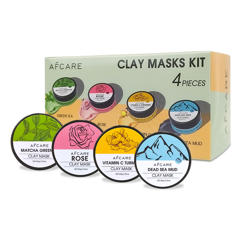 Green Tea Cleansing Clay Mask - Zestaw 4 szt. glinkowych maseczek do