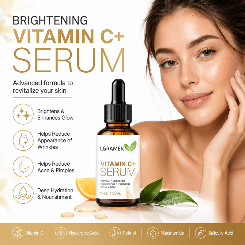 Hyaluronic Acid Facial Serum - Serum do twarzy z witaminą C+