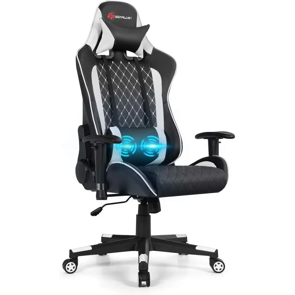 Massage - Ergonomiczny, regulowany fotel gamingowy z masażem,