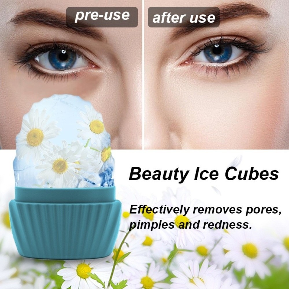 Face Ice Roller Puffiness - Silikonowy roller do twarzy z lodem,