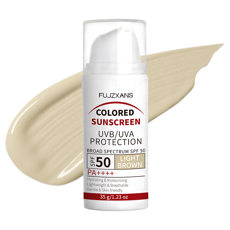 Spf 50 Waterproof Sunscreen - Jasnobrązowy krem BB z filtrem SPF50