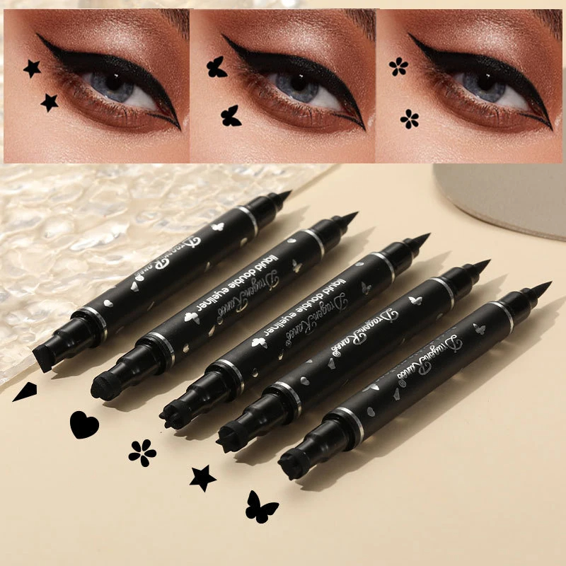 Waterproof Liquid Eyeliner Pen - 2 w 1 Butterfly Seal Eyeliner