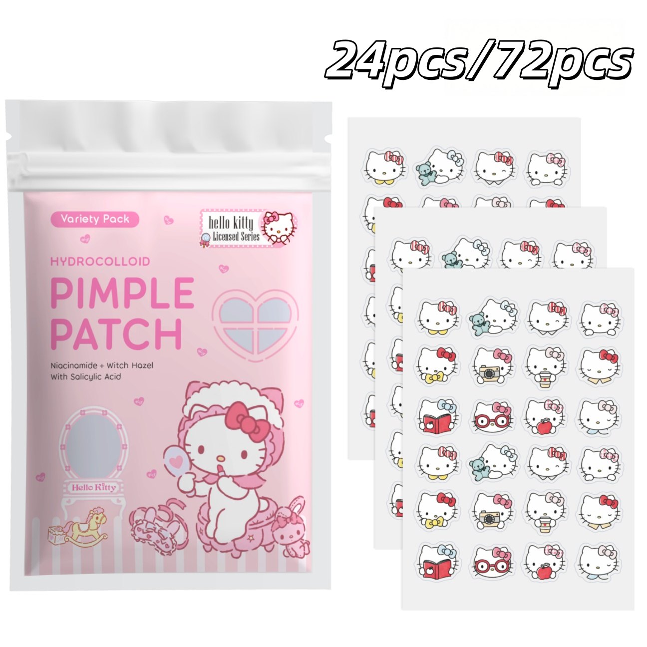 Hydrocolloid Pimple Patch - 24/72 szt. Hydrokoloidowe plastry na pryszcze