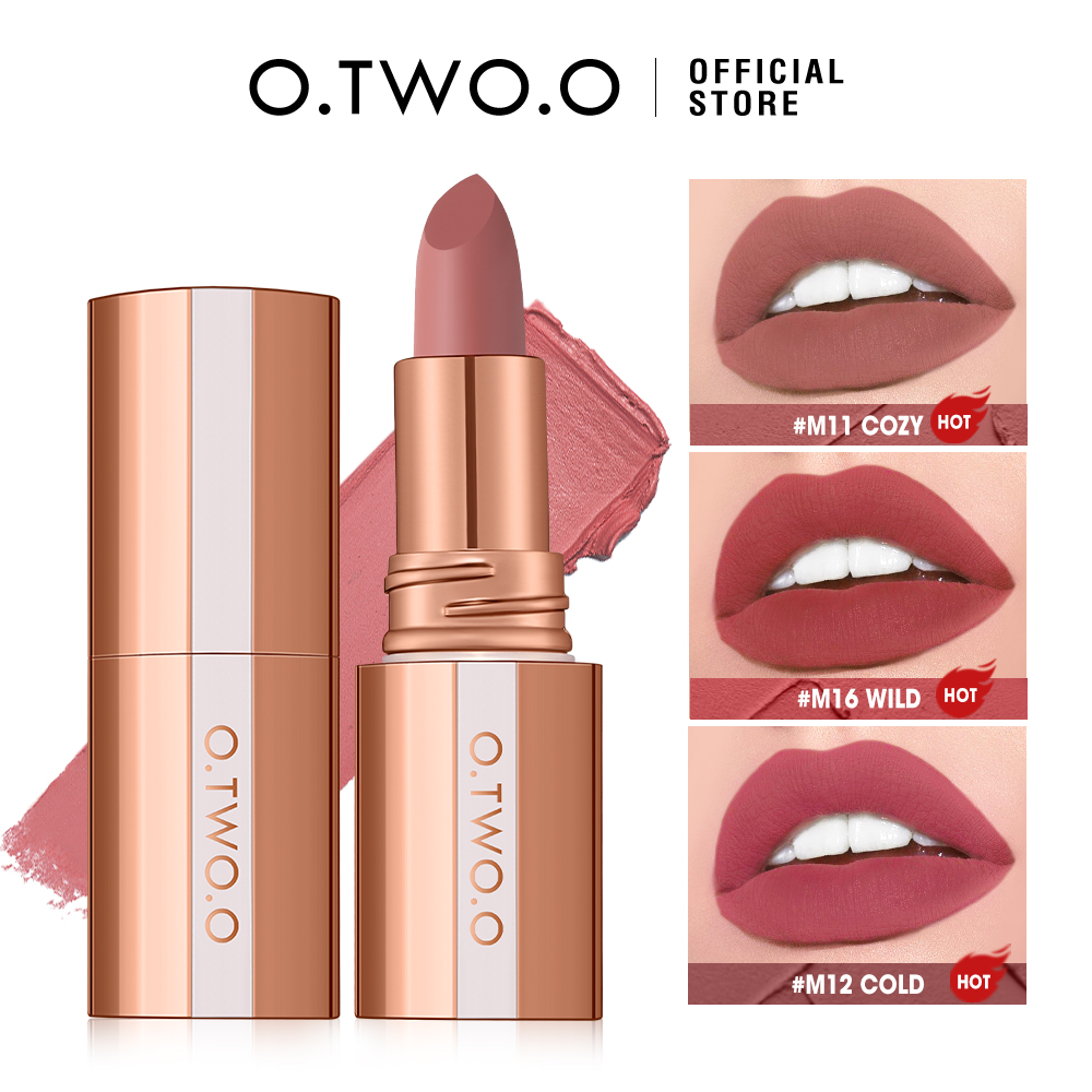 Matte Velvet Lip Tint Long Lasting - O.TWO.O matowa szminka długotrwała wodoodporna sztyft