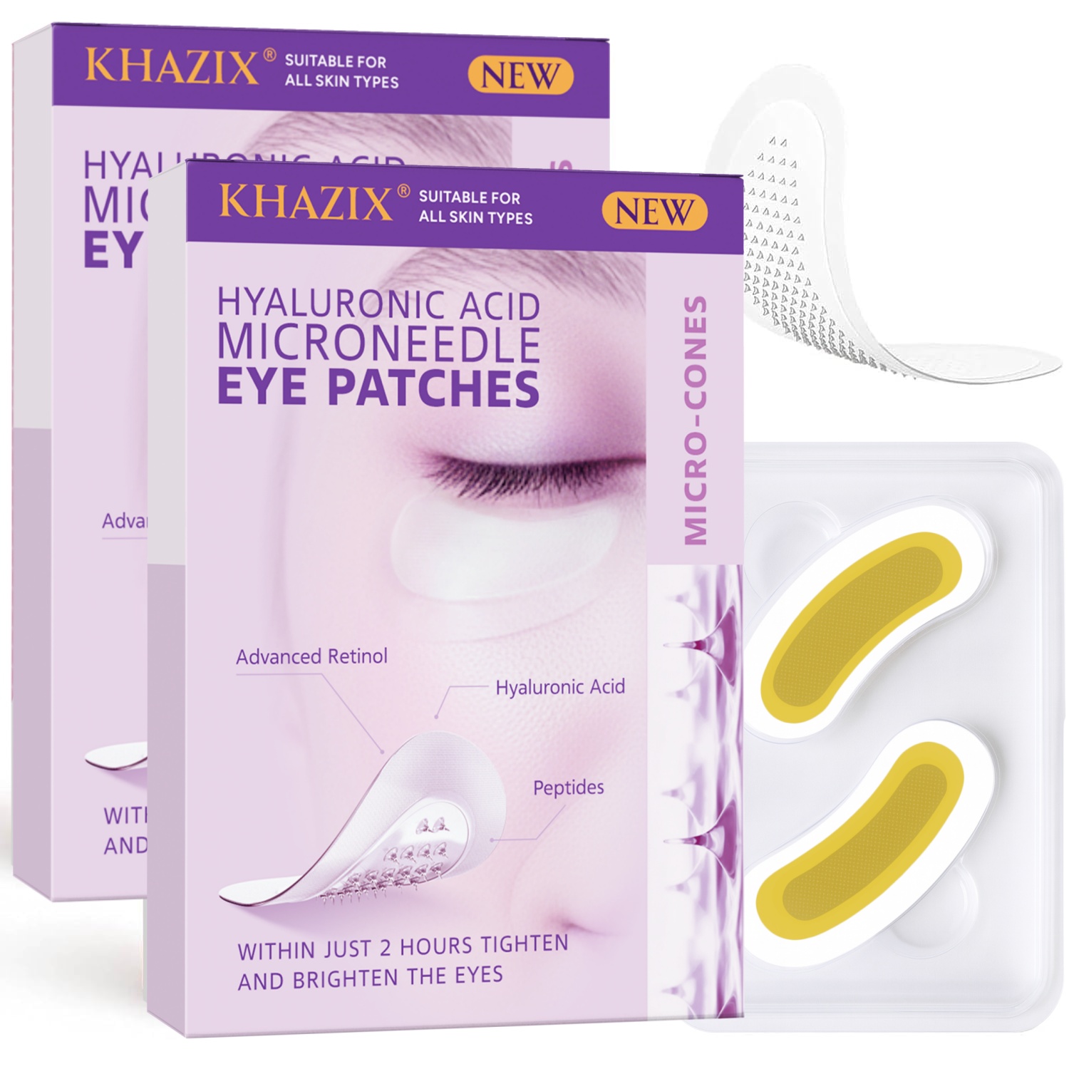 Skincare - Plastry pod oczy z kwasem hialuronowym,