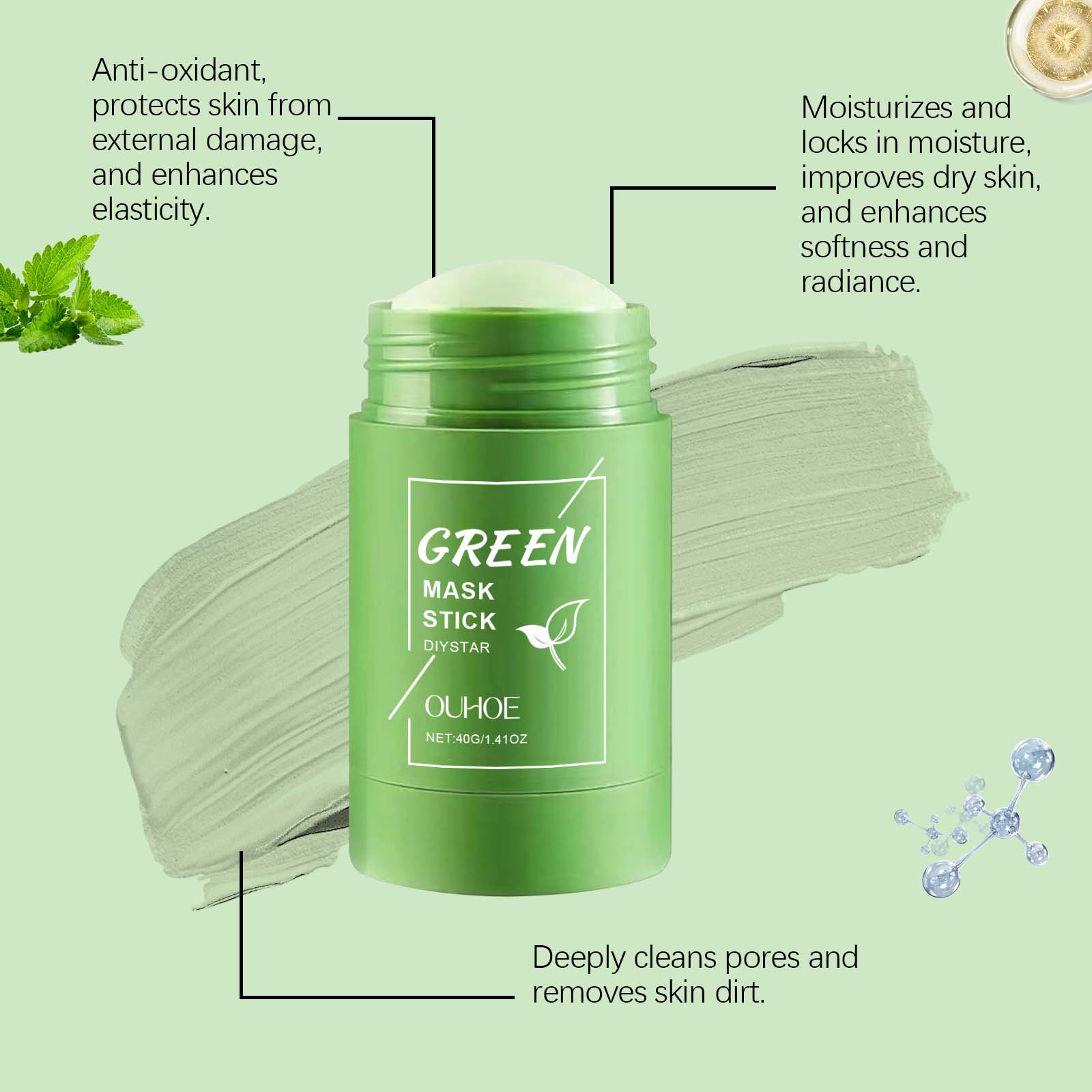 Maseczka w sztyfcie z zieloną  – Green Tea Cleansing Clay Mask recenzja i cena