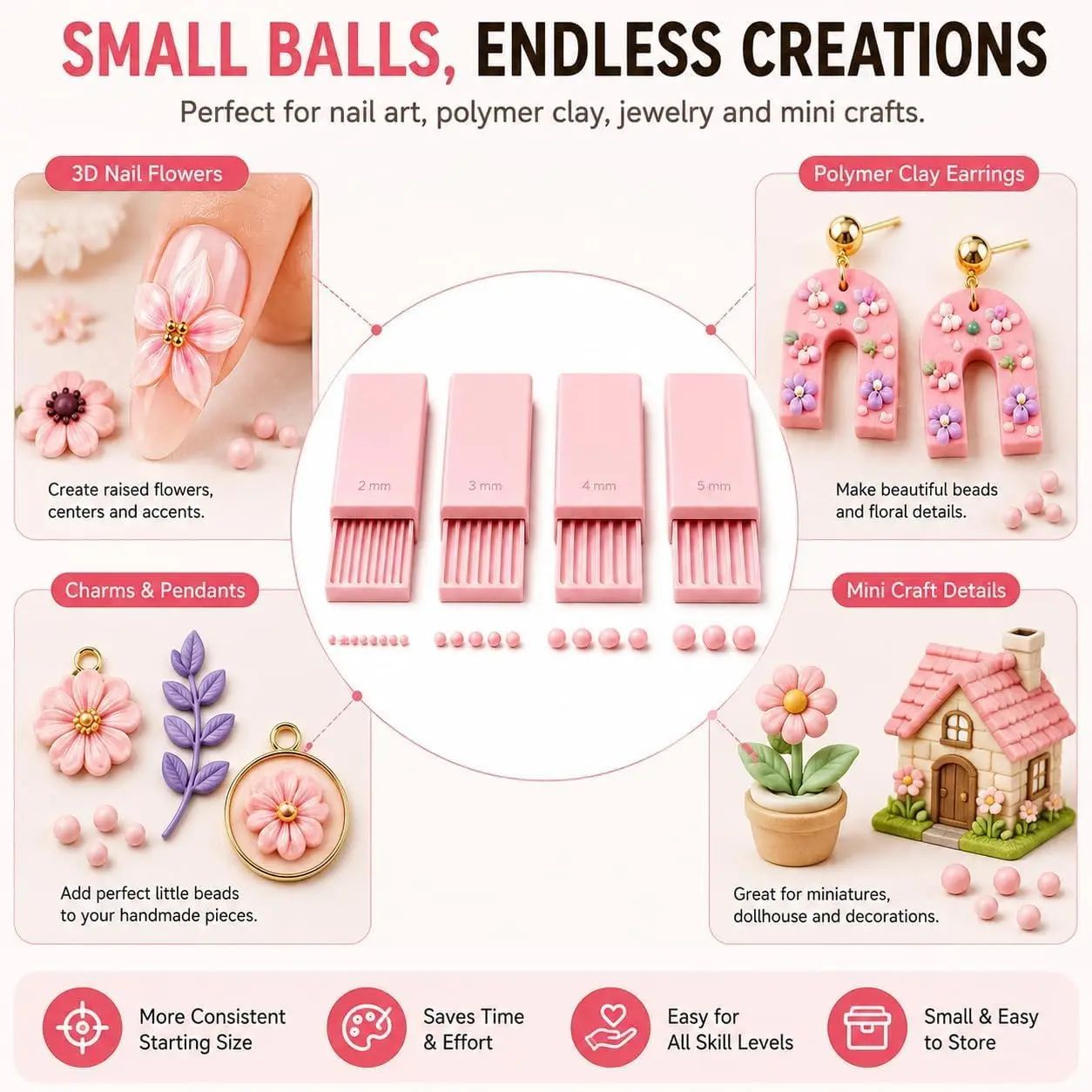 4 sztuki narzędzi do tworzenia – Nail Art recenzja i cena