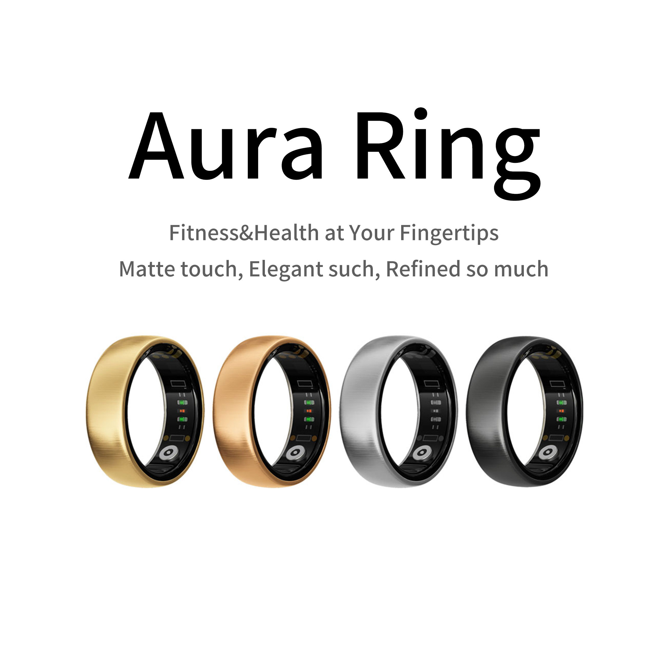 AURA Matt Smart Ring Fitness S – Health Monitors recenzja i cena