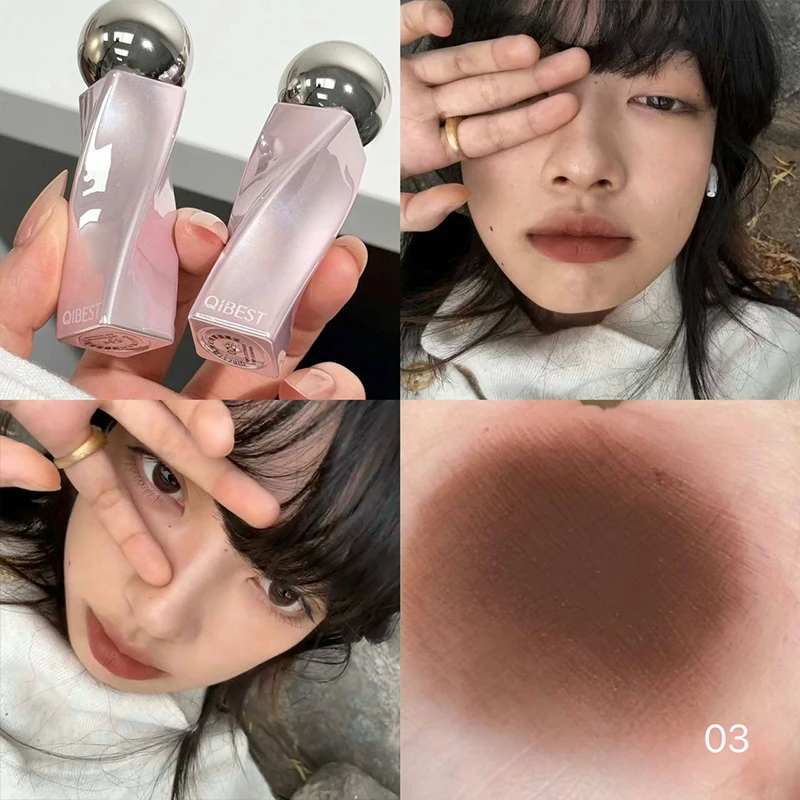 QIBEST Velvet Nude Lip Mud Nat – Matte Velvet Lip Tint Long Lasting recenzja i cena
