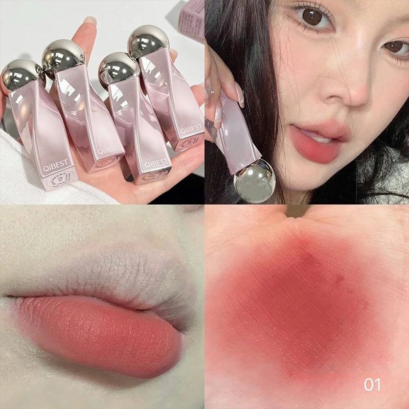 QIBEST Velvet Nude Lip Mud Nat – Matte Velvet Lip Tint Long Lasting recenzja i cena