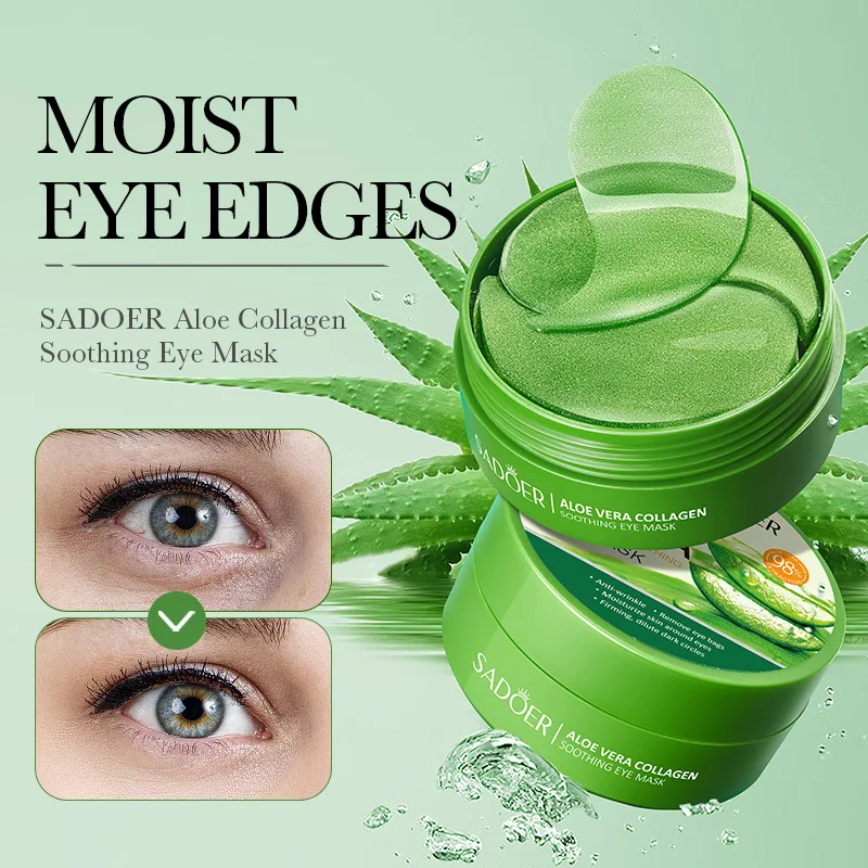 SAODER 60 szt. Aloe Vera Kolag – Collagen Under Eye Patches recenzja i cena