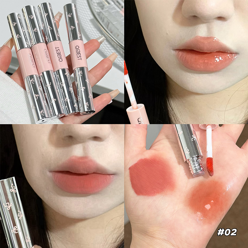 QIBEST Dwustronny Błyszczyk do – Matte Velvet Lip Tint Long Lasting recenzja i cena