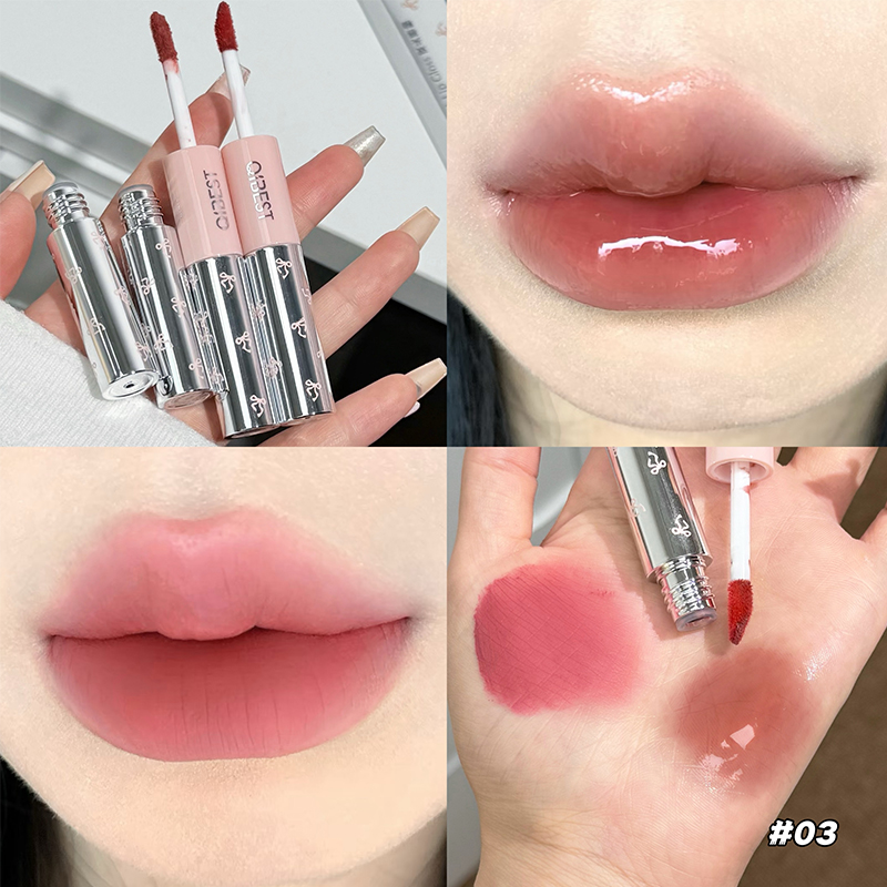 QIBEST Dwustronny Błyszczyk do – Matte Velvet Lip Tint Long Lasting recenzja i cena