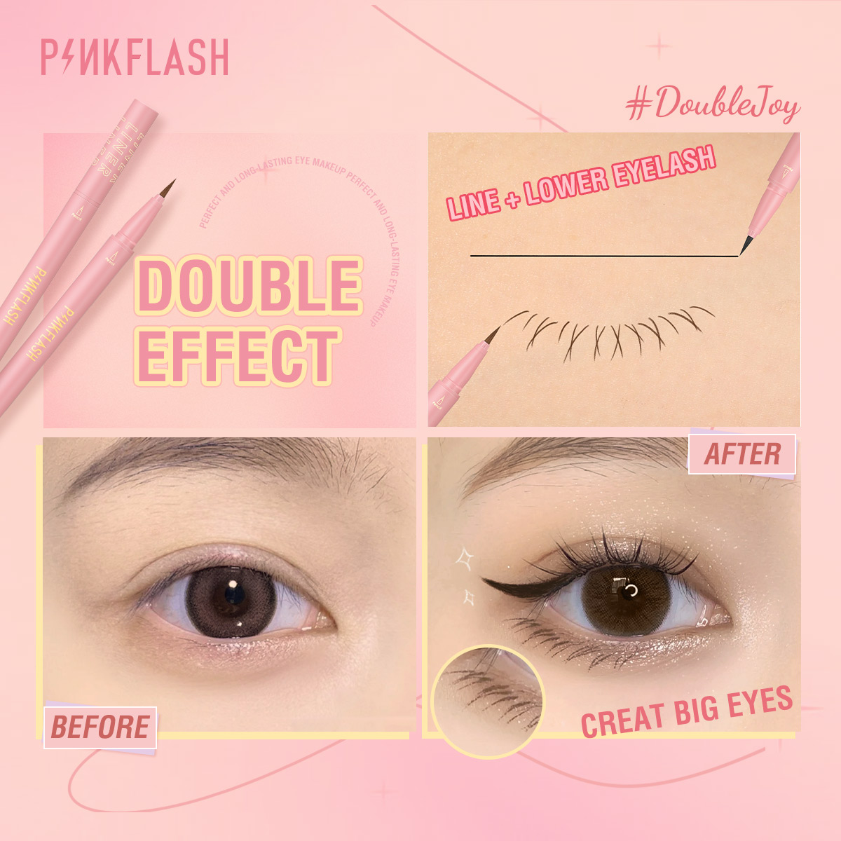 PINKFLASH czarny Eyeliner w pł – Waterproof Liquid Eyeliner Pen recenzja i cena