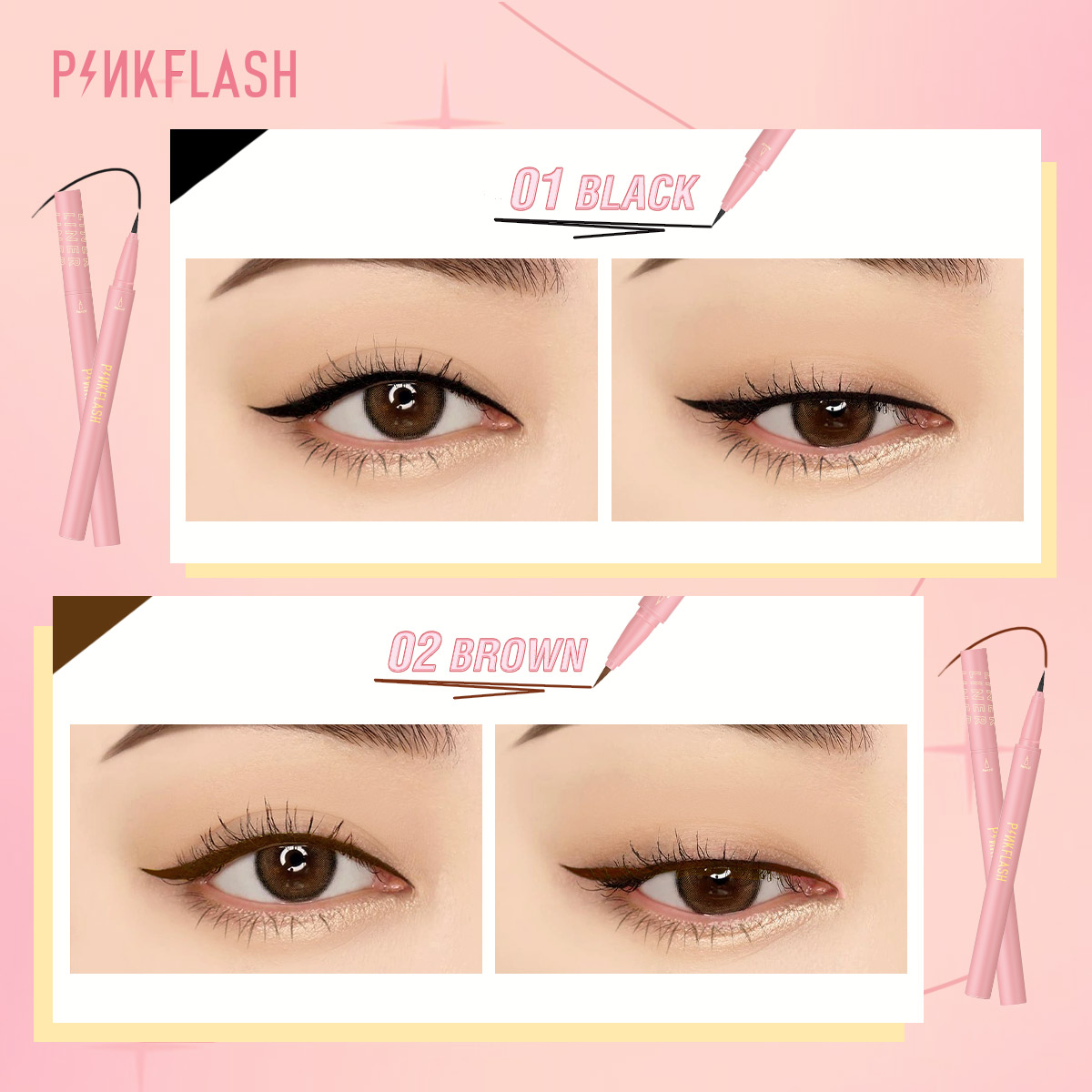 PINKFLASH czarny Eyeliner w pł – Waterproof Liquid Eyeliner Pen recenzja i cena
