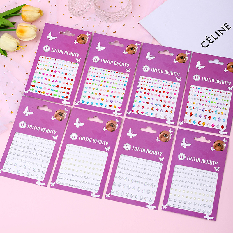 Naklejki na twarz z klejnotami – Nail Art recenzja i cena