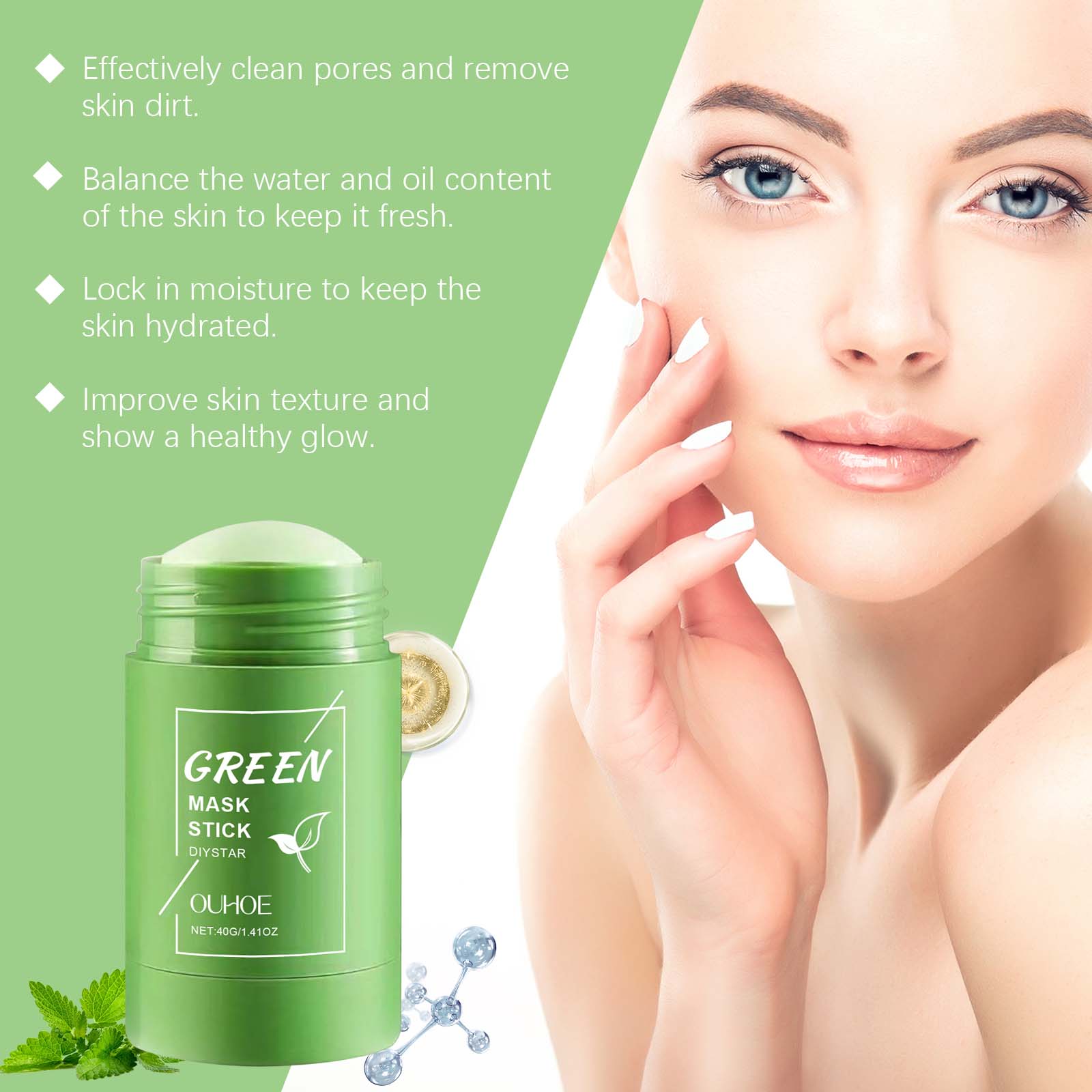 1~5 SZT. Sztyft z zieloną herb – Green Tea Cleansing Clay Mask recenzja i cena