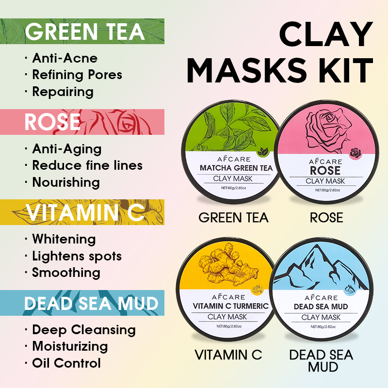 Zestaw 4 maseczek do twarzy z  – Green Tea Cleansing Clay Mask recenzja i cena