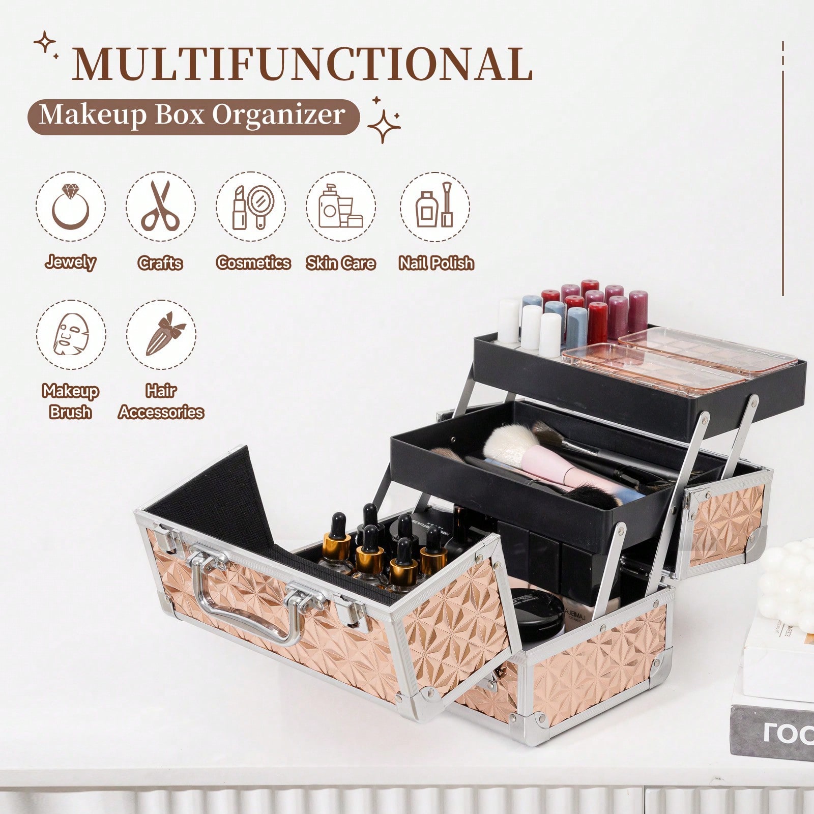 Kuferek na kosmetyki, przenośn – Makeup recenzja i cena