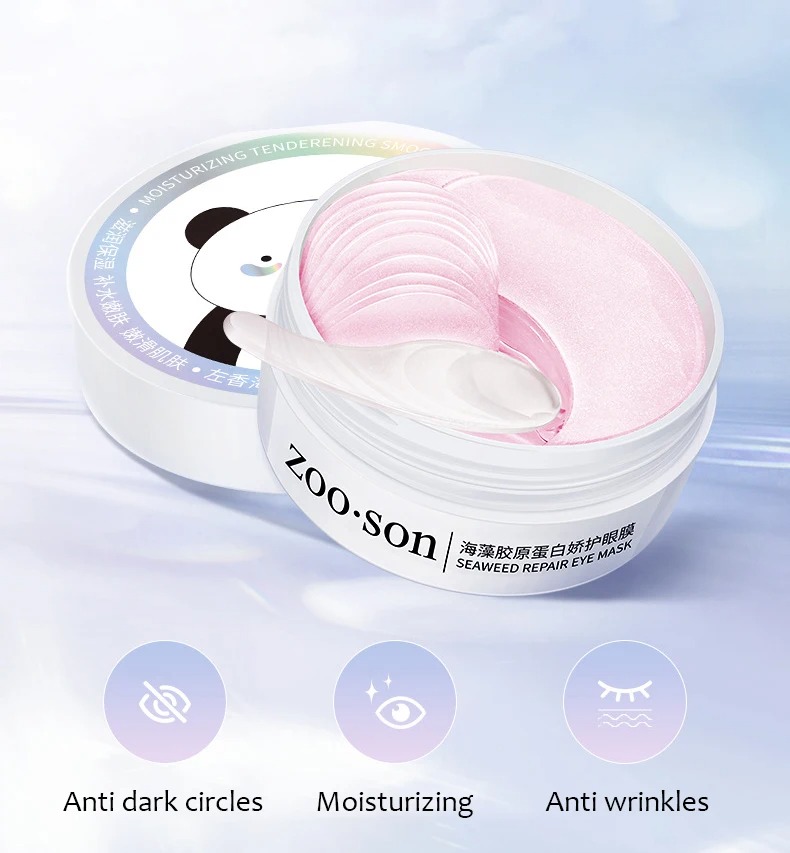 60 szt. Złote Kryształowe Kola – Collagen Under Eye Patches recenzja i cena