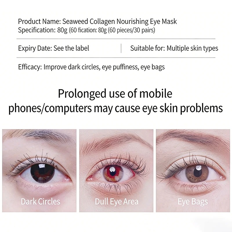 60 szt. Złote Kryształowe Kola – Collagen Under Eye Patches recenzja i cena