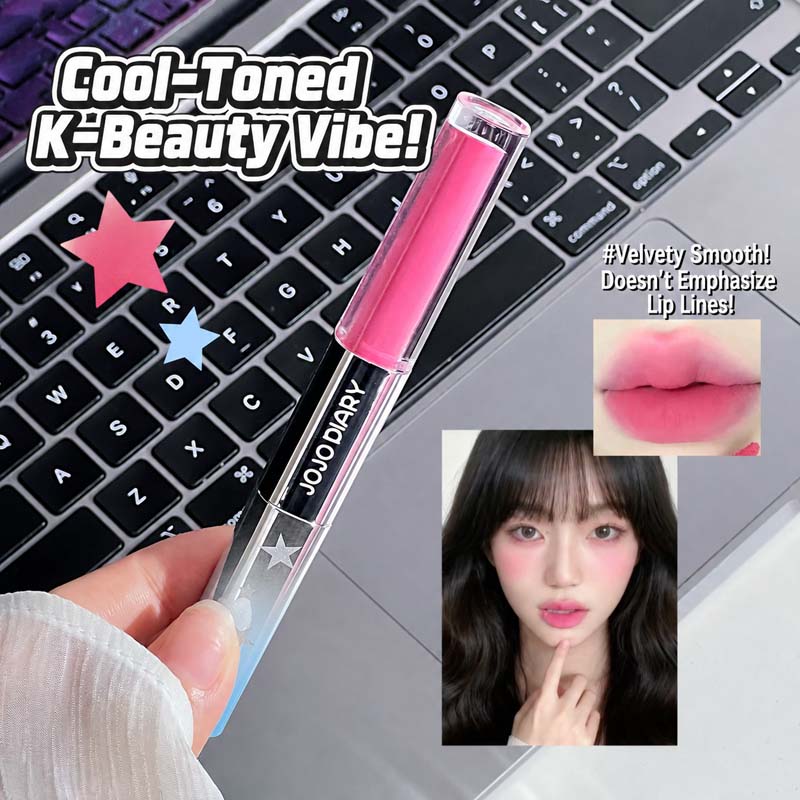 JOJO DIARY Dual Effect Lip Gla – Matte Velvet Lip Tint Long Lasting recenzja i cena