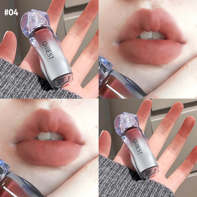 QIBEST Matowa Aksamitna Pomadk – Matte Velvet Lip Tint Long Lasting recenzja i cena
