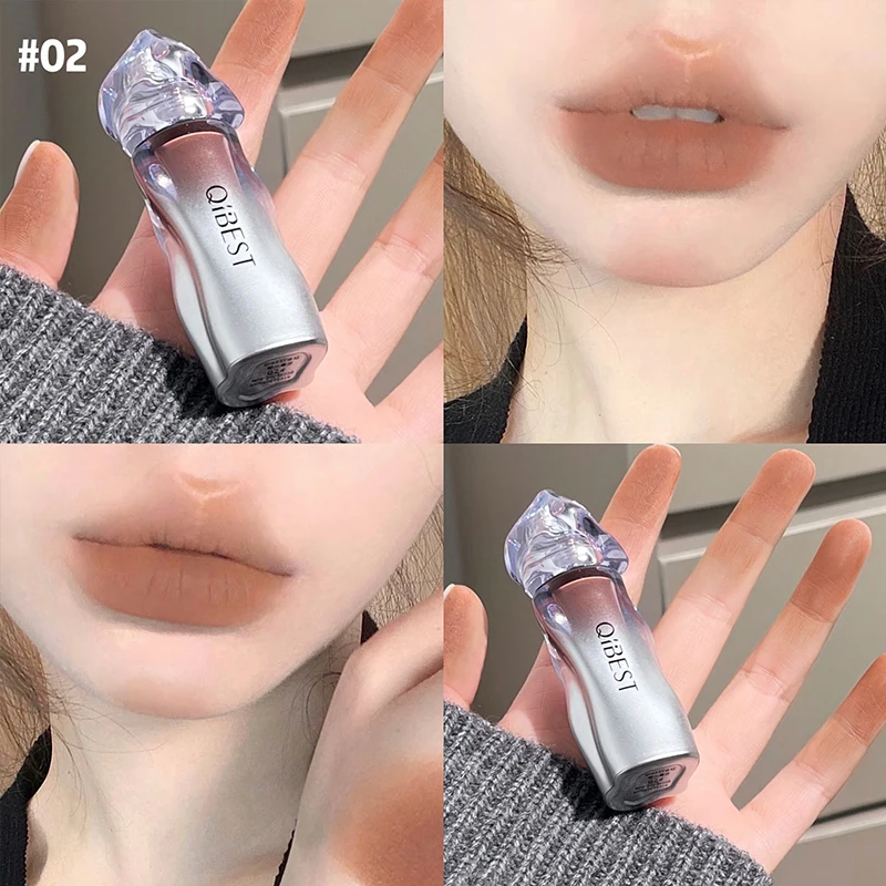 QIBEST Matowa Aksamitna Pomadk – Matte Velvet Lip Tint Long Lasting recenzja i cena